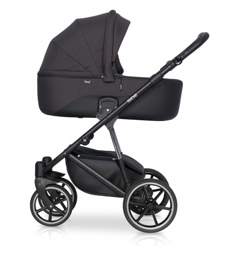 Riko Side - wózek wielofunkcyjny, zestaw 2w1 z opcją 3w1 i 4w1 | Anthracite